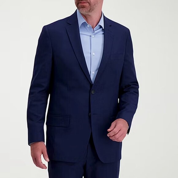 Haggar Premium Mens Stretch Fabric Classic Fit Suit Jacket - Sz 44 Long